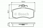 Тормозные колодки BOSCH Передние BS140550