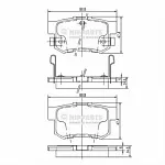 Тормозные накладки NIPPARTS BS146741