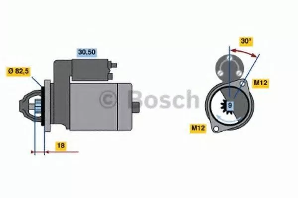 Стартер BOSCH BS186146