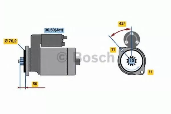 Стартер BOSCH BS185966
