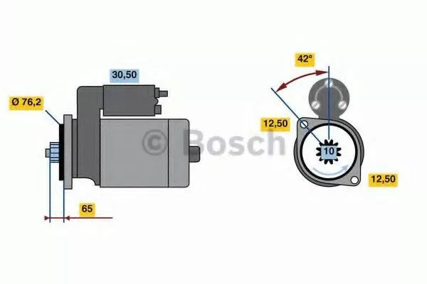Стартер BOSCH BS186262 Стартер BOSCH BS186262