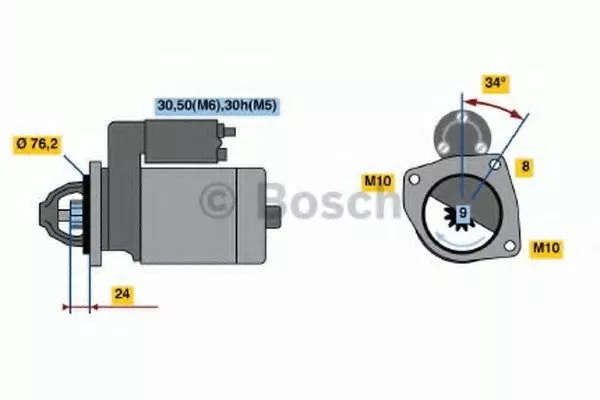 Стартер BOSCH BS185719