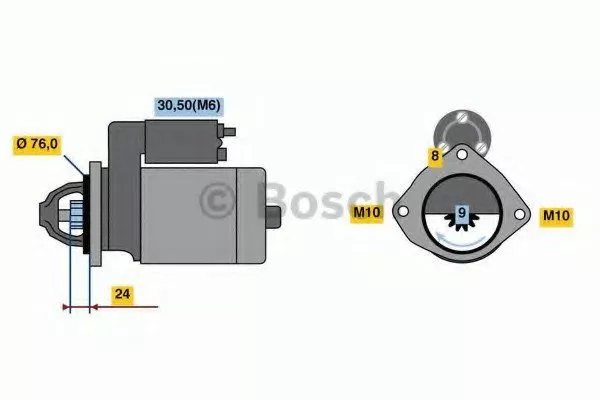 Стартер BOSCH BS186219