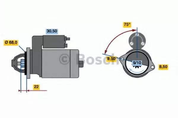 Стартер BOSCH BS185926