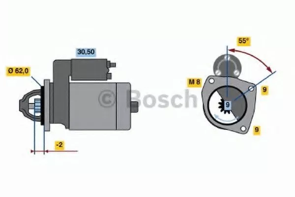 Стартер BOSCH BS185947