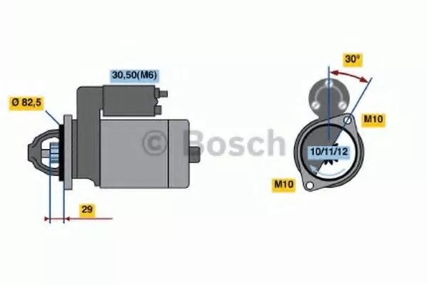 Стартер BOSCH BS185938