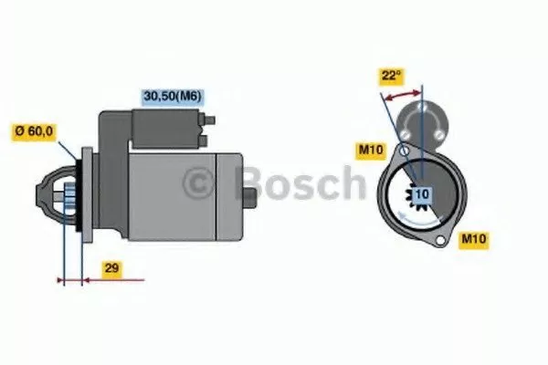 Стартер BOSCH BS186209