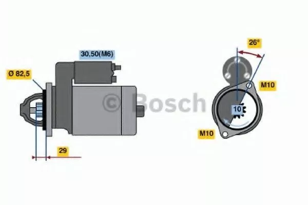 Стартер BOSCH BS186203