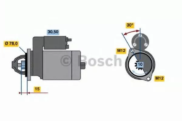 Стартер BOSCH BS186126