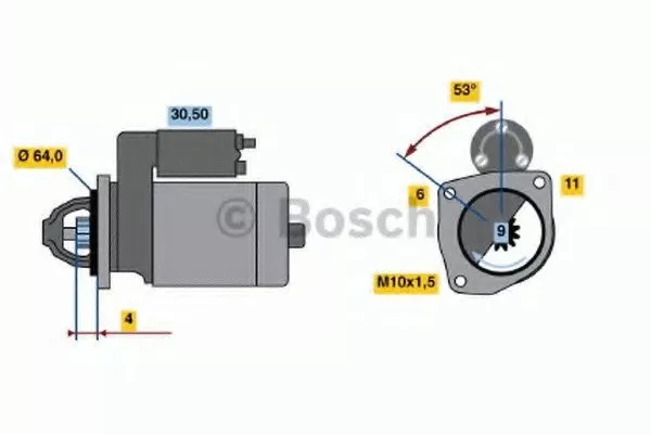 Стартер BOSCH BS185941