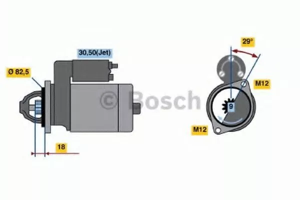 Стартер BOSCH BS186185