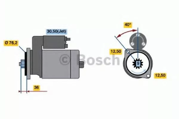 Стартер BOSCH BS186125