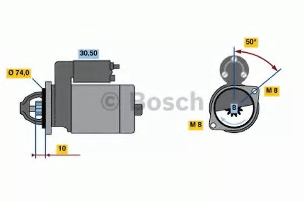 Стартер BOSCH BS185809