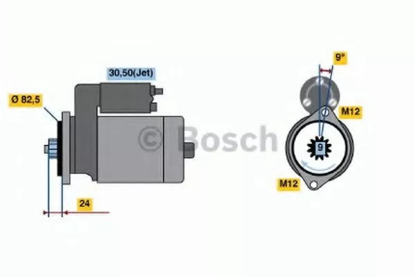 Стартер BOSCH BS186114 Стартер BOSCH BS186114
