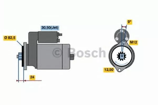 Стартер BOSCH BS186148