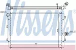 Радиатор охлаждения двигателя NISSENS BS90957