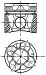 Поршень двигателя KOLBENSCHMIDT BS79680