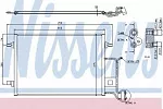 Радиатор кондиционера NISSENS BS99179