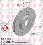 Тормозной диск ZIMMERMANN BS140175 Тормозной диск ZIMMERMANN BS140175