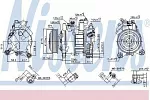 Компрессор кондиционера NISSENS BS97829