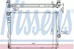 Радиатор охлаждения двигателя NISSENS BS90762