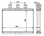 Радиатор печки NRF BS118454