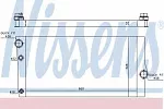 Радиатор охлаждения двигателя NISSENS BS92462 Радиатор охлаждения двигателя NISSENS BS92462