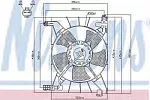 Вентилятор радиатора NISSENS BS62497 Вентилятор радиатора NISSENS BS62497