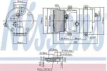 Компрессор кондиционера NISSENS BS97472 Компрессор кондиционера NISSENS BS97472