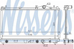 Радиатор охлаждения двигателя NISSENS BS90572