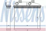 Радиатор печки NISSENS BS118444 Радиатор печки NISSENS BS118444