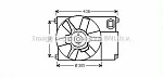 Вентилятор радиатора AVA BS62502