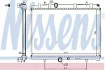 Радиатор охлаждения двигателя NISSENS BS90470