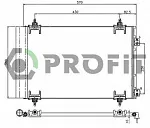 Радиатор кондиционера PROFIT BS98408 Радиатор кондиционера PROFIT BS98408