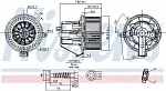 Вентилятор отопителя NISSENS BS116287