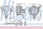 Вентилятор отопителя NISSENS BS116297