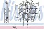 Вентилятор радиатора NISSENS BS62318 Вентилятор радиатора NISSENS BS62318