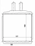 Радиатор печки NRF BS118191