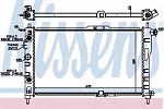 Радиатор охлаждения двигателя NISSENS BS90160