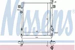 Радиатор охлаждения двигателя NISSENS BS92243 Радиатор охлаждения двигателя NISSENS BS92243