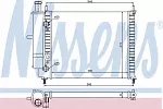 Радиатор охлаждения двигателя NISSENS BS90978