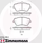Тормозные накладки ZIMMERMANN BS149409