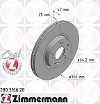 Тормозной диск ZIMMERMANN BS139295