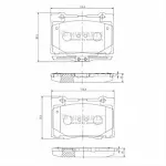 Тормозные накладки NIPPARTS BS146013