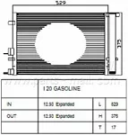Радиатор кондиционера PARTS-MALL BS98363 Радиатор кондиционера PARTS-MALL BS98363