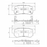 Тормозные накладки NIPPARTS BS146228