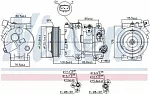 Компрессор кондиционера NISSENS BS97729