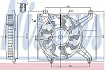 Вентилятор радиатора NISSENS BS62558