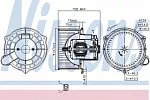 Вентилятор отопителя NISSENS BS116085