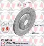 Тормозной диск ZIMMERMANN BS139860